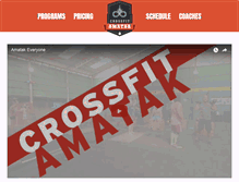 Tablet Screenshot of crossfitamatak.com